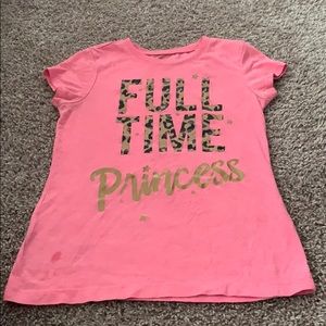 Girls pink cheetah print shirt children’s place